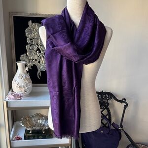 Luxurious Deep Purple Scarf